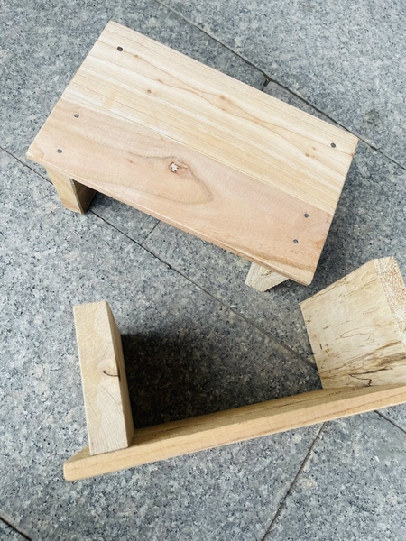 GHẾ ĐÒN BẰNG GỖ NHỎ GỌN (1)