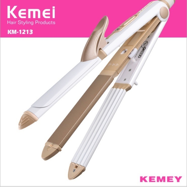 MÁY UỐN KẸP DUỖI TÓC 3 IN 1 KEMEI 1213 CHÍNH HÃNG (14)