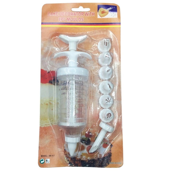 (C.K3)  BỘ DỤNG CỤ TRANG TRÍ BÁNH KEM 8 ĐẦU