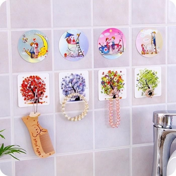 Móc Dán Tường 3D siêu Dính Loại 1 (Ko Ck)