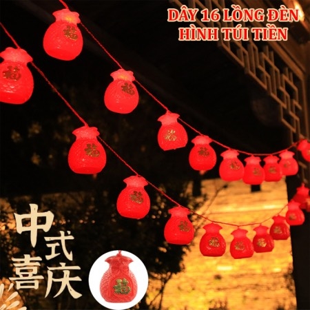DÂY 16 LỒNG ĐÈN HÌNH TÚI TIỀN LOẠI 1 (8)
