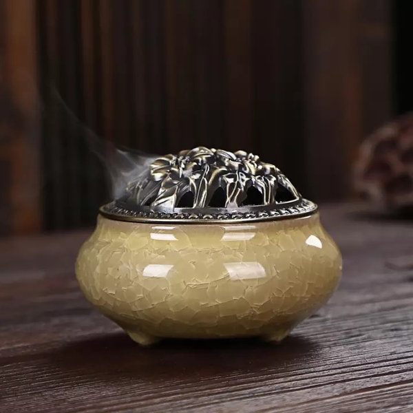 Lư Sứ Xông Trầm Hương Cao Cấp Mẫu Lớn (2)