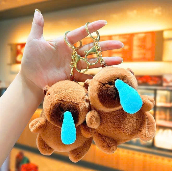 MÓC KHOÁ CAPYBARA XỊN CÓ DÂY RÚT KUTE (3)