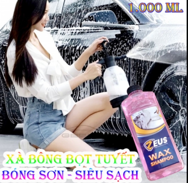 Nước Rửa Xe ZEUS WAX SHAMPOO 1 Lít Siêu Sạch (7)