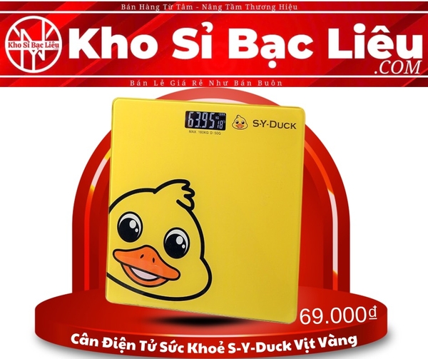 Cân Sức Khoẻ Điện Tử Hình Vịt Vàng Tối Đa 180kg (6)