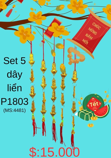 SET 5 DÂY LIỂN 1803 TREO TRANG TRÍ DECOR TẾT 2025 (1)