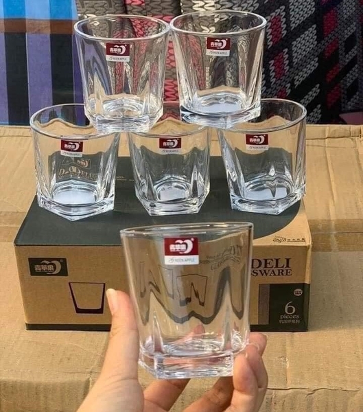 Ly Thủy Tinh Uống Trà Cafe Deli 215ml (1)