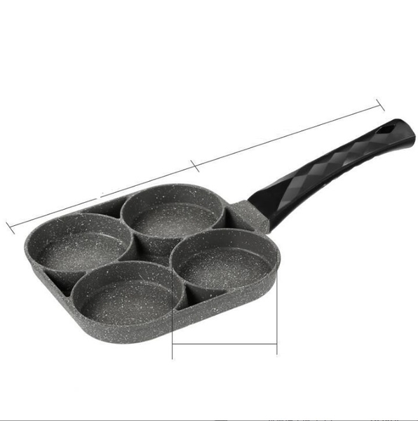 Khuôn chảo rán trúng 4 lỗ tròn loại tốt (9)