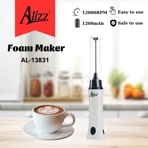 Máy Tạo Bọt Cafe Đánh Foam Trứng Cầm Tay Sạc Điện ALIZZ 13831 (10)
