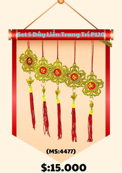 SET 5 DÂY LIỂN LM120 TREO TRANG TRÍ DECOR TẾT 2025 (1)