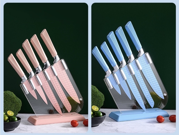 Bộ 5 Cây Dao Kèm Khay Đựng Trong Suốt Sang Trọng (14)
