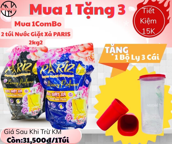 KM Nước Giặt Xả Paris 2.2Kg Hương Nước Hoa (2) '