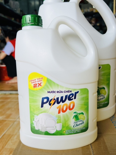NƯỚC RỬA CHÉN POWER 100 HƯƠNG CHANH 1,4kg (3)