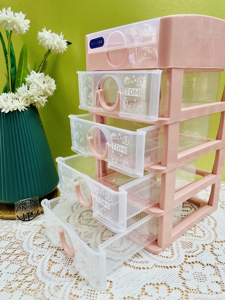 Tủ Nhựa Mỹ Phẩm Mini 5 Ngăn Cty Duy Tân (6)