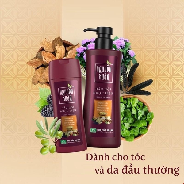 Dầu Gội Đầu Nguyên Xuân 350ml Dược Liệu Nâu (6) '