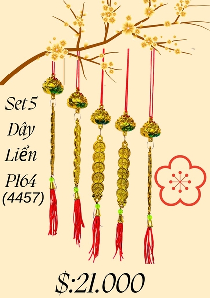 SET 5 DÂY LIỂN P164 TREO TRANG TRÍ DECOR TẾT 2025 (2)