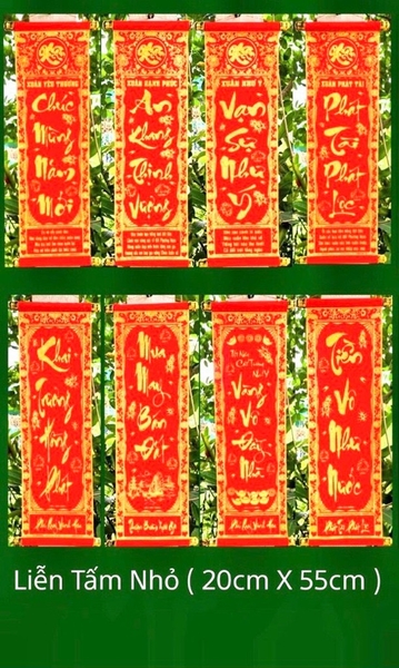 Dây Liển Trang Trí Tết Vải Nhung 20x55cm Lớn SALE XẢ KHO