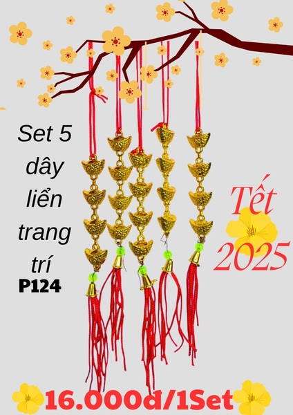 SET 10 DÂY LIỂN K124 TREO TRANG TRÍ DECOR TẾT 2025 (1)