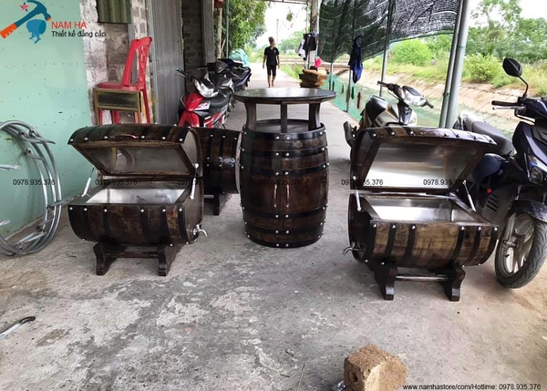 thung go trang tri o long an