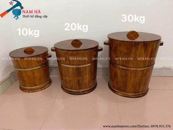 thung dụng gao bang go 20kg