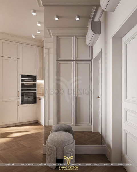 Khám phá mẫu chung cư 2 phòng ngủ Tân cổ điển NT2105