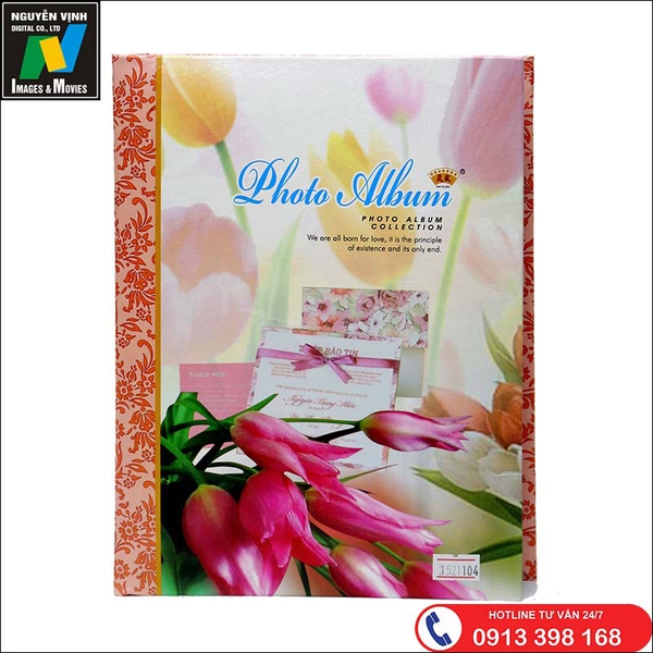Album cài ảnh 15x21 Hình hoa ly