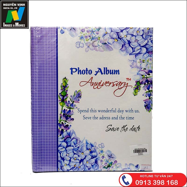 Album Cài Ảnh 15x21 Hoa Lavender
