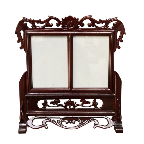 Khung Ảnh Thờ Bằng Gỗ Hương Đôi Dạ Treo Tường Cỡ 20x25cm Họa Tiết Hoa Văn Độc Đáo Tại Nguyễn Vịnh Digital