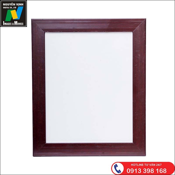 Khung Ảnh Treo Tường Màu Vân Gỗ Nâu Đỏ
