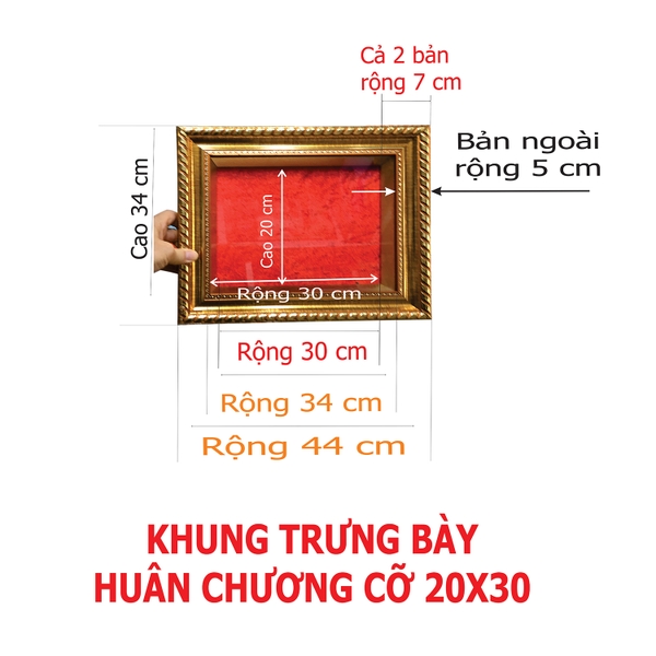 KHUNG HUY CHƯƠNG 20X30