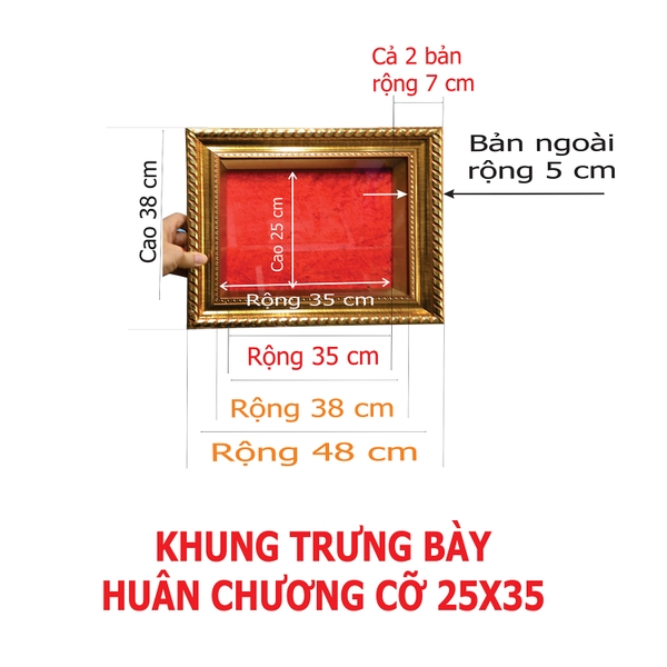 KHUNG HUY CHƯƠNG 25X35