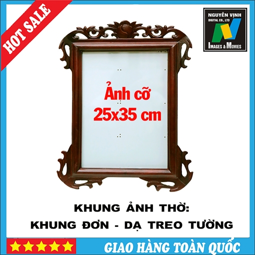 KHUNG THỜ CỠ 25X35 ĐƠN