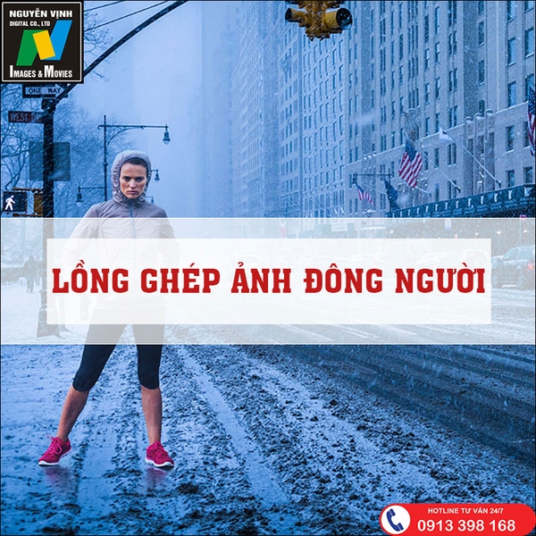 Lồng Ghép Ảnh Đông Người