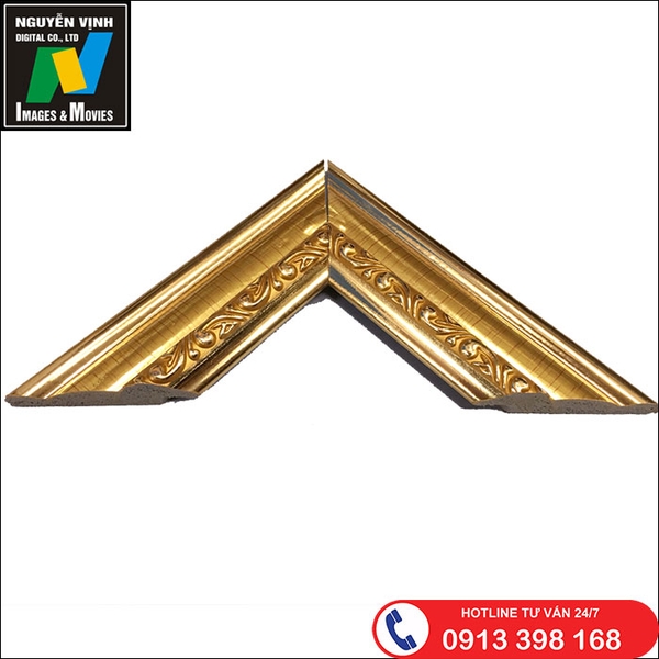 Phào Làm Khung Tranh Màu Vàng Đồng