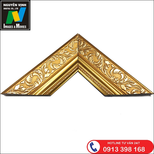 Phào Làm Khung Tranh Màu Vàng Đồng