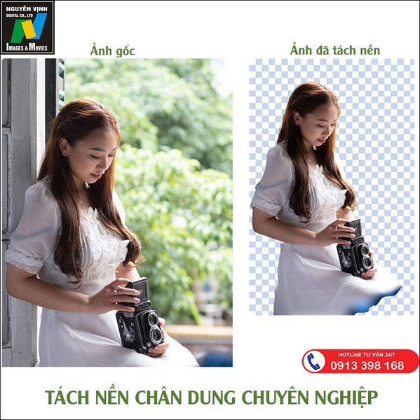 Tách Nền Chân Dung