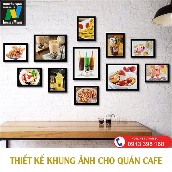 Thiết Kế Khung Ảnh Bộ Quán Cafe