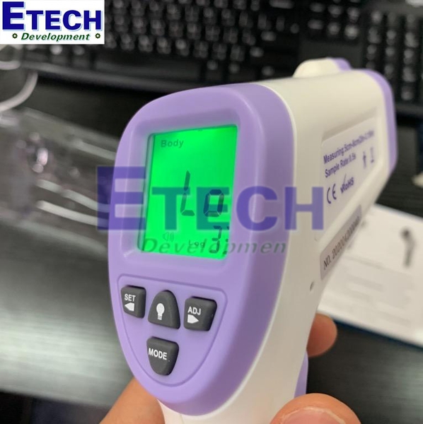 Máy đo nhiệt độ cơ thể người có cảnh báo nhiệt độ cao HT-860D (36 ~  42.9ºC(người); 0 ~ 100ºC(vật))
