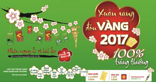 Xuân sang đón vàng 2017