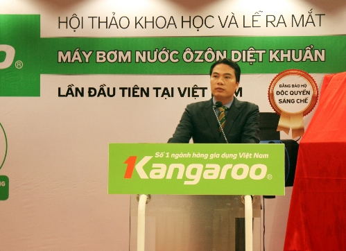 Dòng sản phẩm máy bơm nước ozone diệt khuẩn do Tập đoàn Kangaroo sản xuất có khả năng diệt đến 99,99% vi khuẩn.