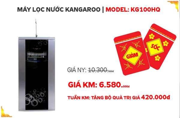 SẢN PHẨM KHUYẾN MẠI TUẦN (7 - 12/1/2018) - MÁY LỌC NƯỚC KG100HQ