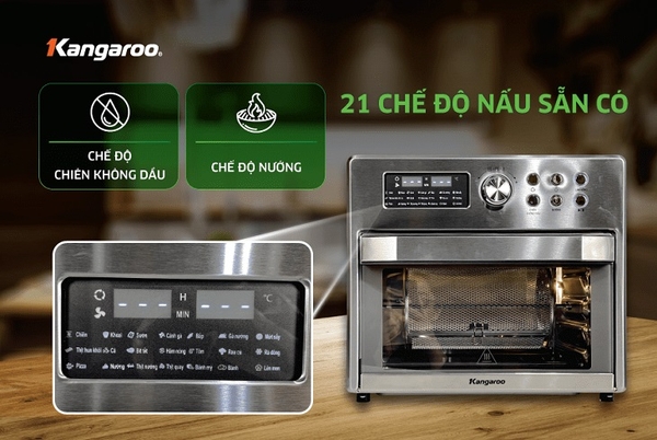 10 lý do nên mua lò chiên không dầu Kangaroo KG25AF1A