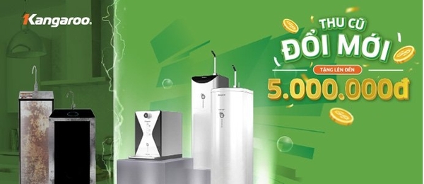 Ưu đãi đặc biệt: "THU CŨ ĐỔI MỚI MÁY LỌC NƯỚC"
