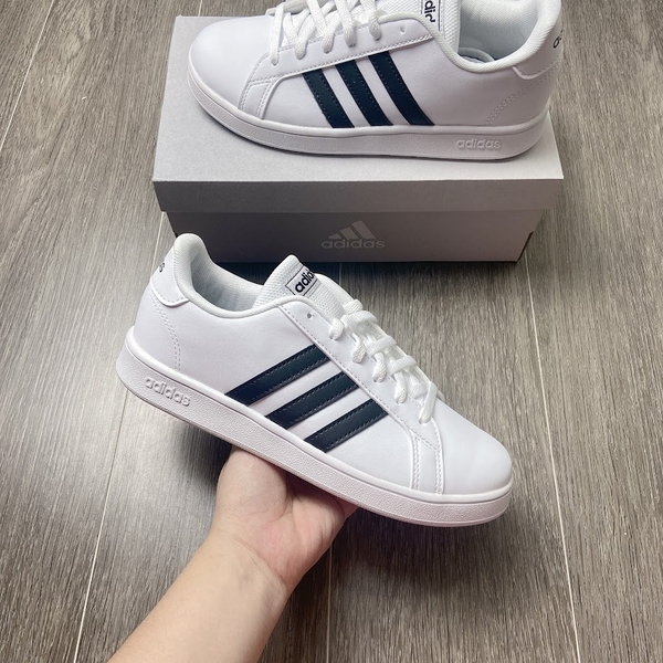 Giày Adidas Grand Court Gót Trắng (EF0103) | CITISHOP