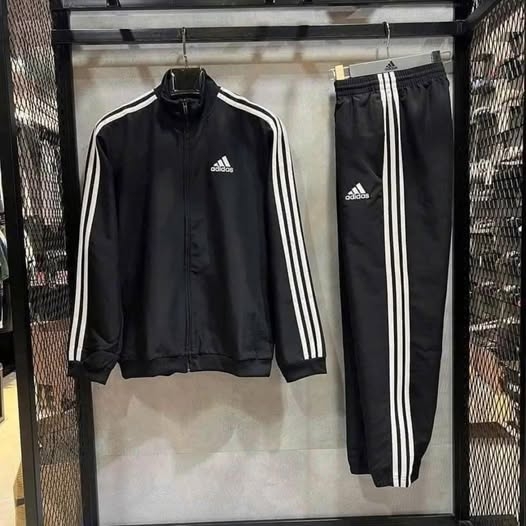 Set Quần Áo Adidas Sportswear Stripes Woven Tracksuit Đen IC6750