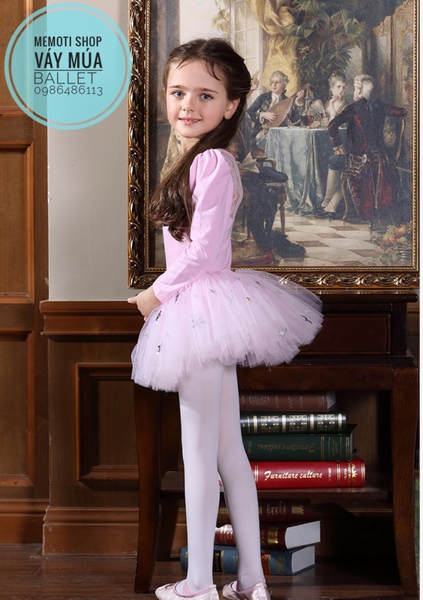 Váy múa ren sao dài tay