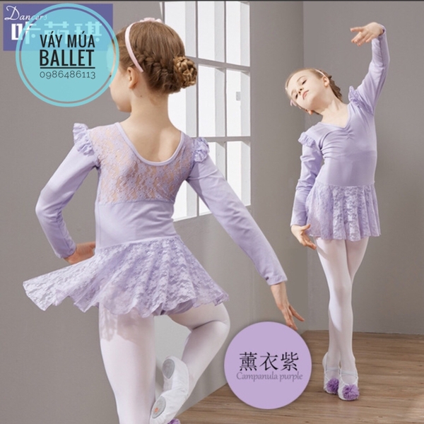 Váy tập múa ren dài