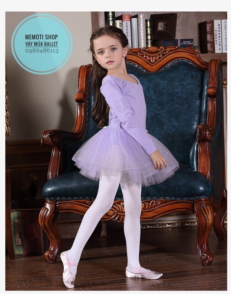 Váy múa ballet dài tay