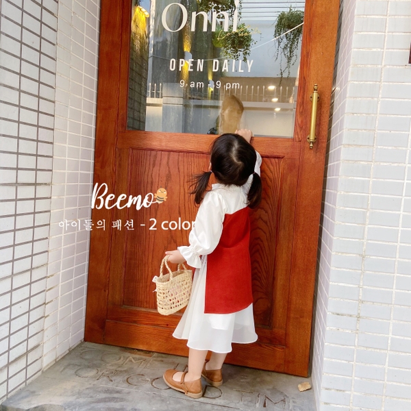 Bộ áo dài hoa mai bé gái