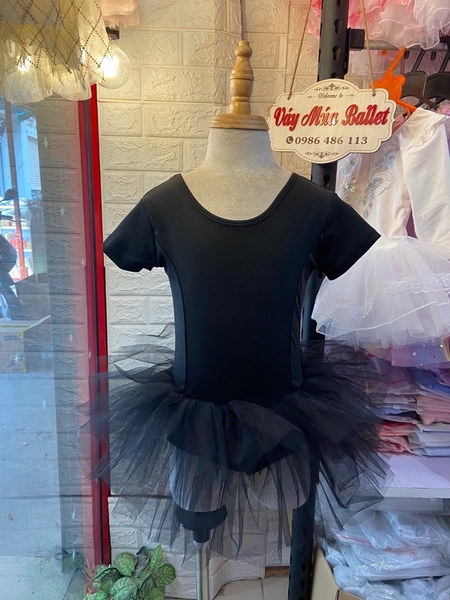 Váy múa basic thun ngắn tay